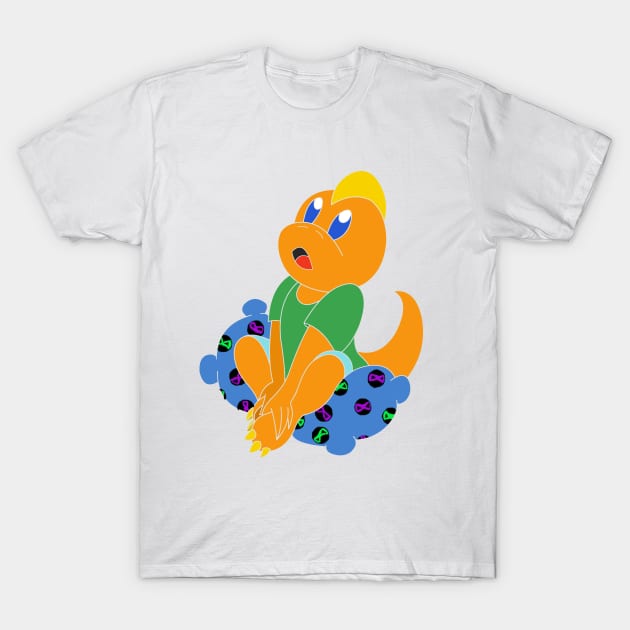 Sitting Kazzy T-Shirt by KendraHowland.Art.Scroll